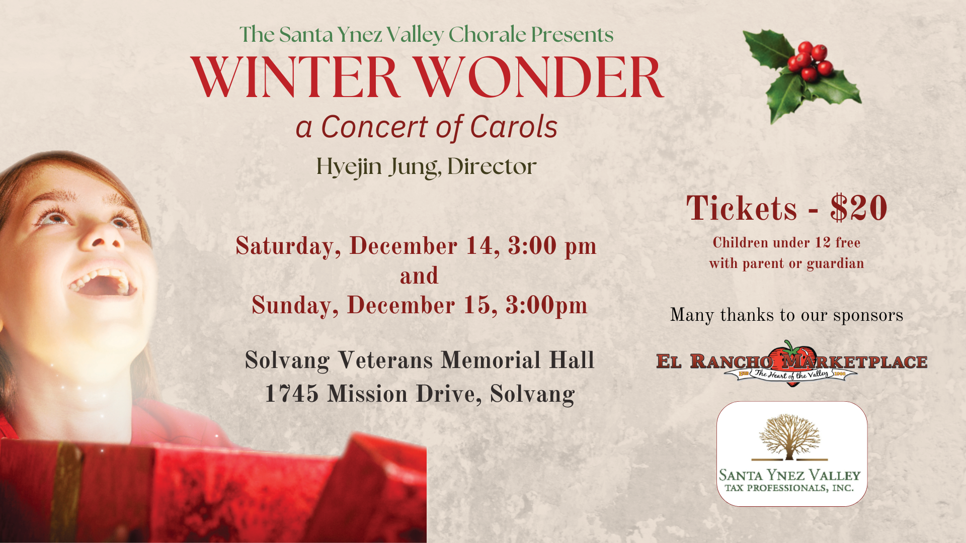 Winter Wonder, a Concert of Carols
